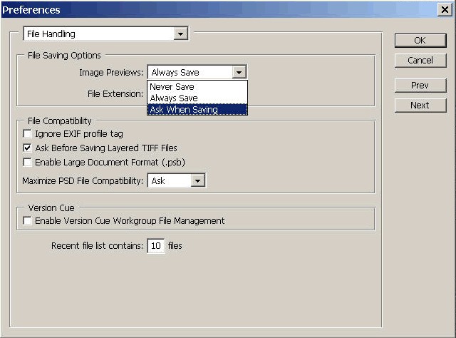 preferencias de photoshop