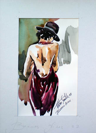 Tango watercolor
