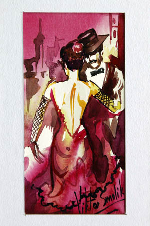 Tango watercolor