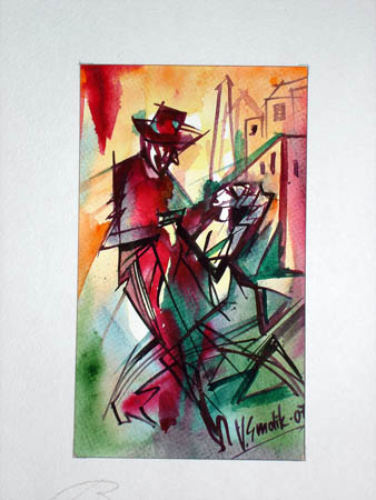 Tango watercolor