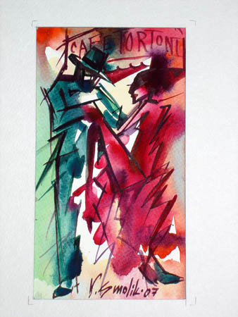 Tango watercolor